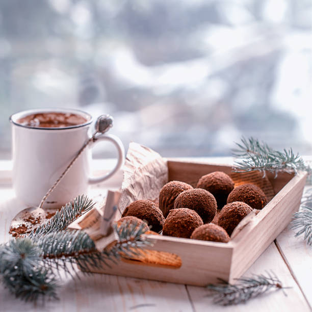 istock chocolates with a cup of coffee 1092201602