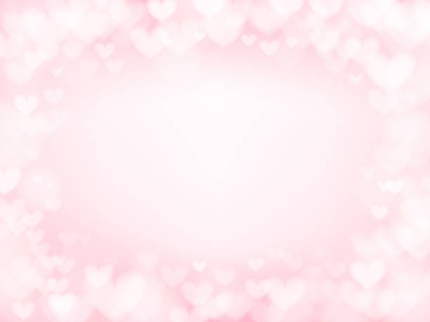 istock Abstract heart pink light or bokeh background. Valentine Day concept 1092201958
