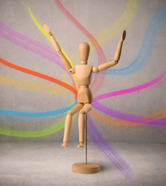 istock Wooden mannequin 1092212578