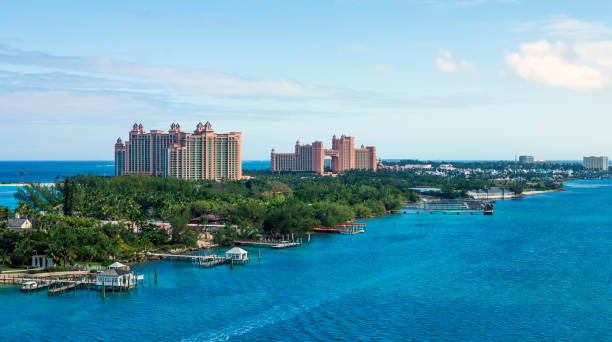 Panoramic Aerial View of Paradise Island