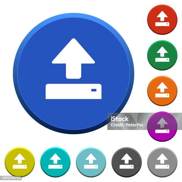 Open Beveled Buttons Stock Illustration - Download Image Now - Arrow ...