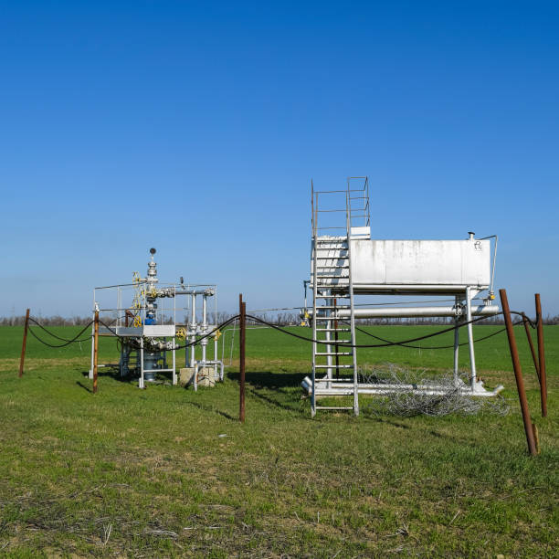 istock The equipment and technologies on oil fields. Oil well 1092239070