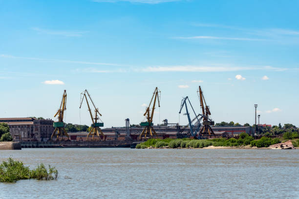 istock Cranes in the port 1092243656