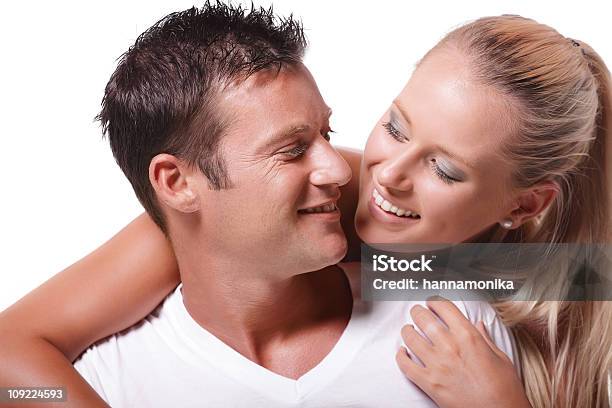 Happy Young Couple Stock Photo - Download Image Now - 20-29 Years, Adult, Adults Only