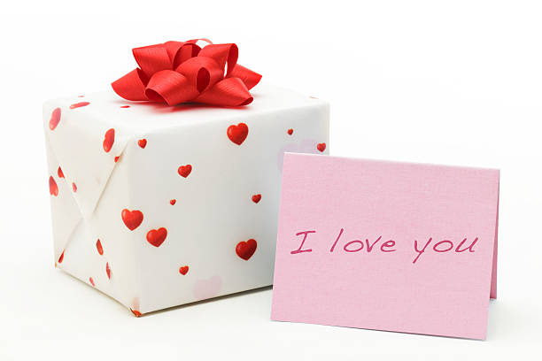 istock gift box with pink greeting card 109225168