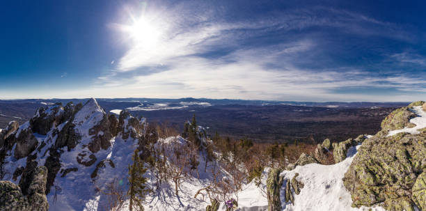 istock Panoramic view from the top of the mountain. 1092251972