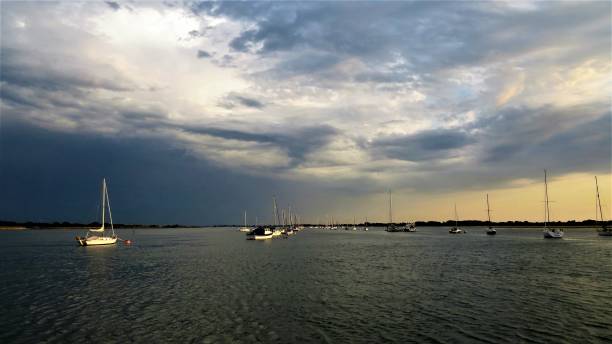 istock thunder clouds early evening, chichester harbour, west sussex, UK 1092256922