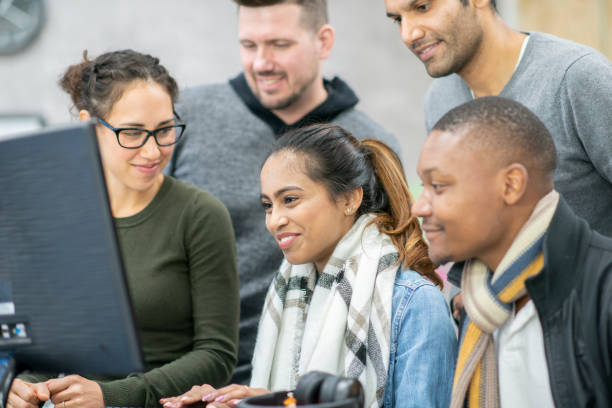 Adult Computer Training Model Adult Computer Training Home Stock Photos, Pictures & Royalty-Free ...