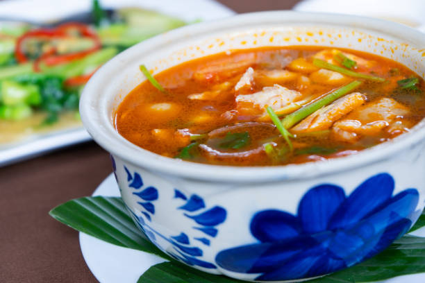 istock Tom Yum chicken in restaurant 1092261418