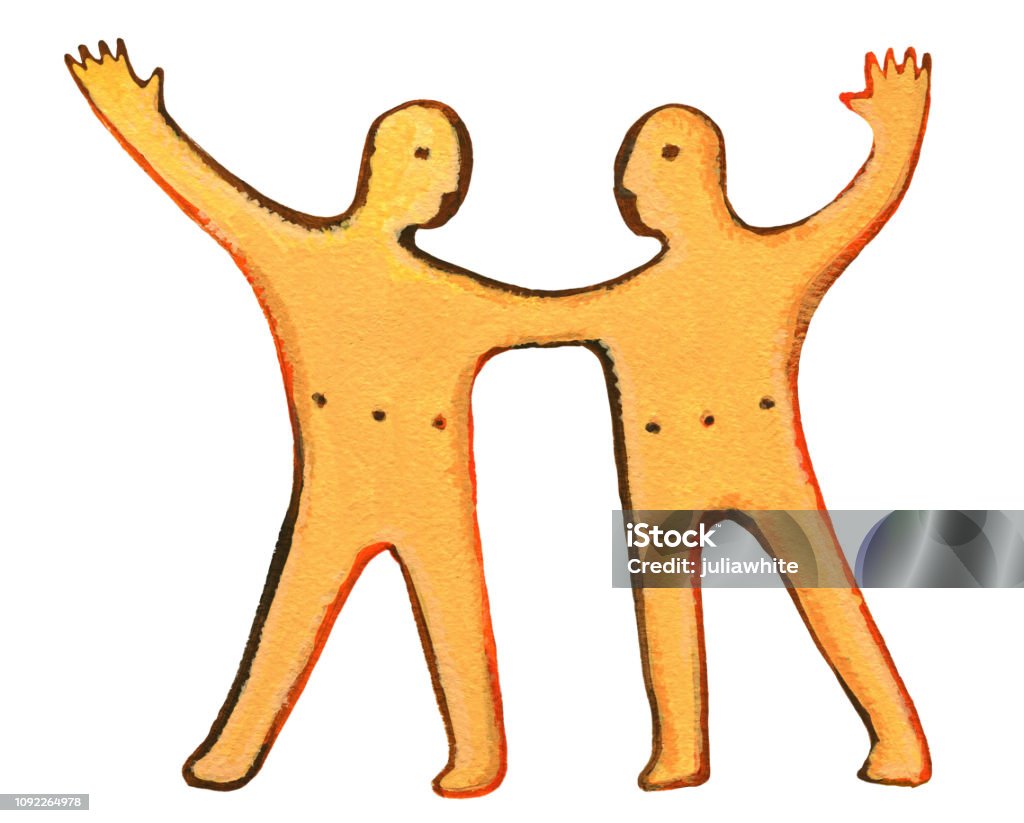 Astrological sign of the zodiac Gemini as a gingerbread Astrological sign of the zodiac Gemini as a gingerbread, isolated on a white background Adult stock illustration
