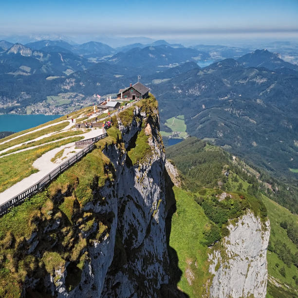 istock Viewpoint on Schafberg mountain summit in Salzkammergut, Upper Austria 1092268446