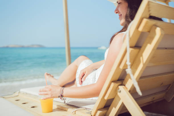 istock Young woman on the beach 1092274154