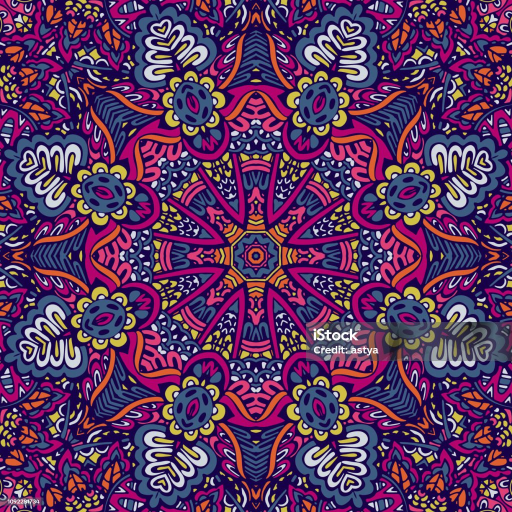 Mandika Pattern Mandala Pattern Vector Ornamental Batik Design Scarf Stock Illustration ...