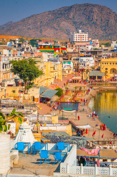 istock Panoramic view on Holy Lake and city Pushkar, Rajasthan, India. 1092283278