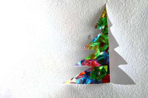 istock christmas tree from the paper and snow 1092295840