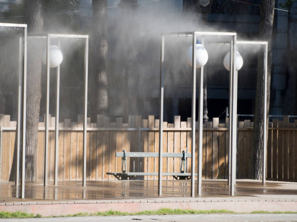 istock Pedestrian street sprinklers 1092298570
