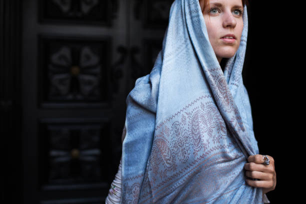 istock Young woman in scarf 1092308522