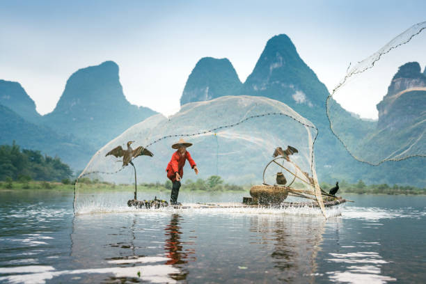 istock Traditional Chinese Fisherman, Li River 1092315562