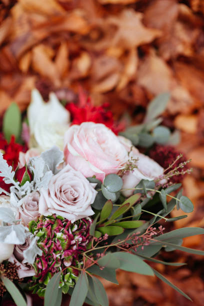 istock Wedding flowers, bridal bouquet closeup. 1092319240