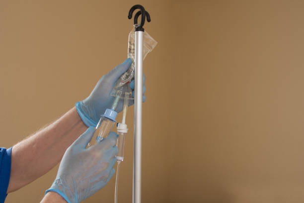 istock Infusion Systen for derivering IV medicine 1092333192