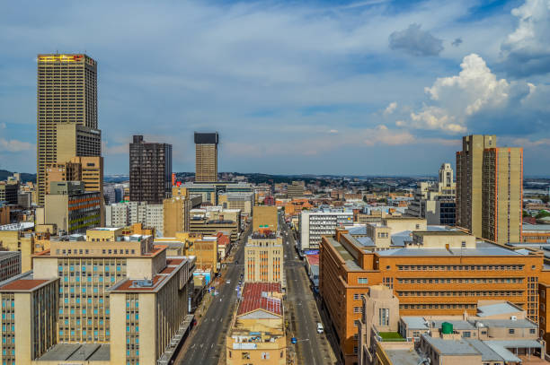 istock Johannesburg city skyline and high rise buildings 1092333708