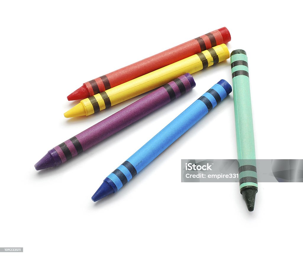 Cera crayons - Foto de stock de Lápiz de color libre de derechos