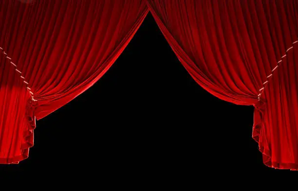 Photo of Red Stage Curtain