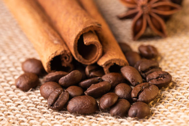 istock Caffee beans with cinnamon and anise 1092345634
