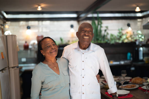 istock Afro senior portrait at home 1092348816