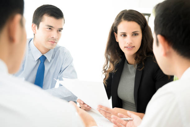 istock Business people discussing documents in the meeting 1092392720