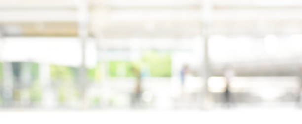 istock Abstract blur white green panoramic banner background 1092392868
