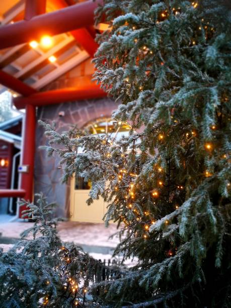 Christmas in Rovaniemi stock photo