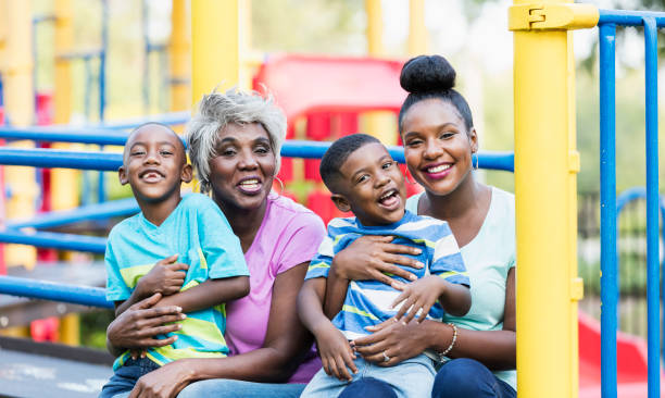 istock Multi-generation African-American family on playground 1092441652