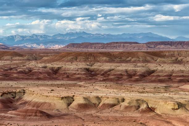 istock Scenic desert landscape in Morocco with bright blue sky 1092460994