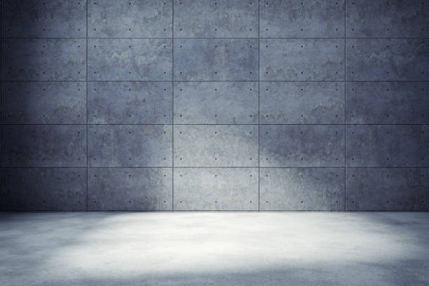 istock Modern Loft  interior empty room , concrete wall and flooring,background and texture,3d render 1092466548