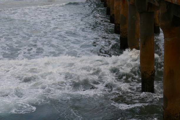 istock Water Patterns along the Manhattan Beach Pier 1092496506