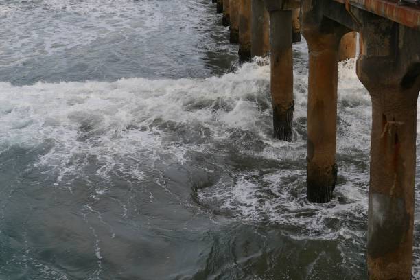 istock Water Patterns along the Manhattan Beach Pier 1092496554