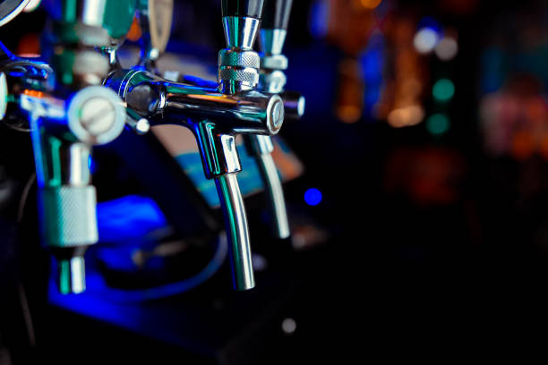 istock Beer tap in barse for bottling beverages 1092506826
