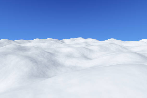 istock White snowy field with hills arctic winter landscape. 1092516388