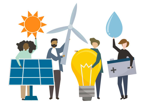 istock People holding sustainable energy concept icons illustration 1092521156