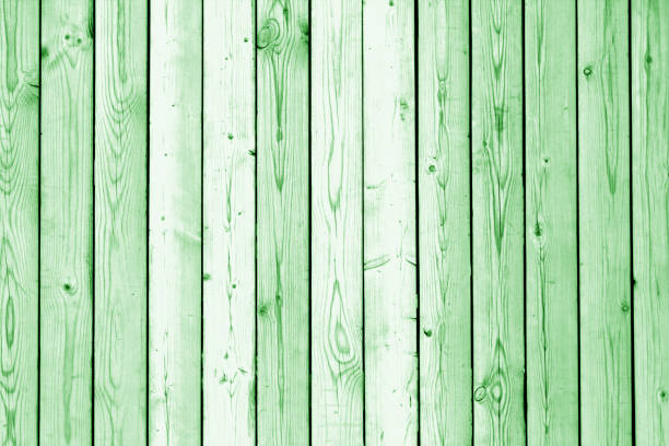 緑のトーンで木製の壁テクスチャ - 13573 ストックフォトと画像