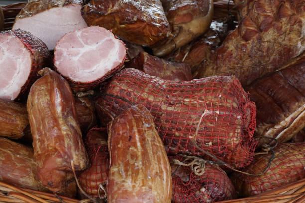 istock smoked sausages and other pork meat 1092550232
