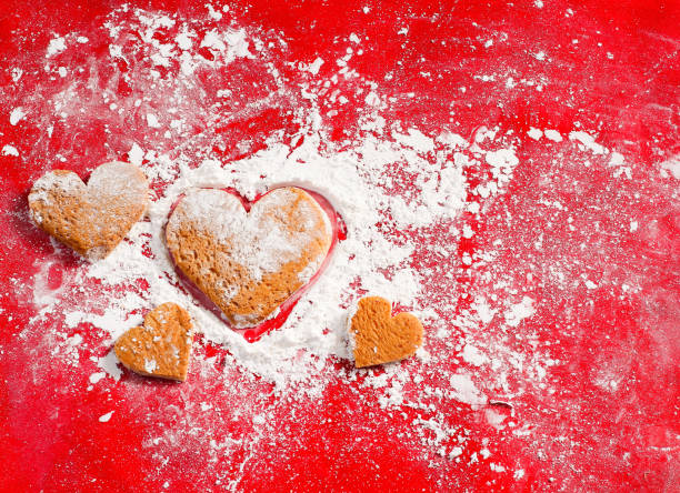 istock Valentine's background cookies biscuit. 1092557350