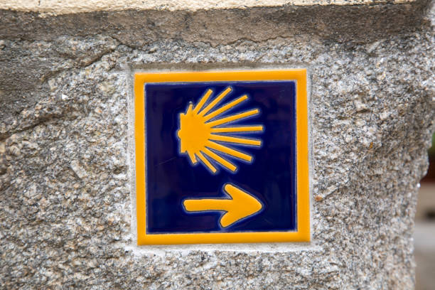 istock Camino de Santiago Sign; Galicia 1092560424