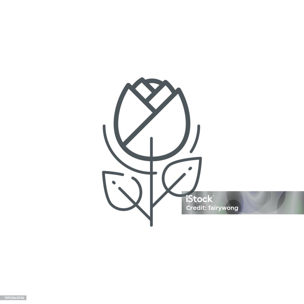 Rose flower outline icon Rose flower outline icon,vector illustration.
EPS 10. Rose - Flower stock vector