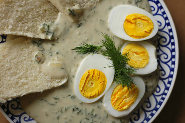 dill sausage with eggs