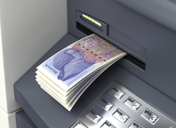 Withdrawal English Pound Withdrawal English Pound From The ATM british currency stock pictures, royalty-free photos & images