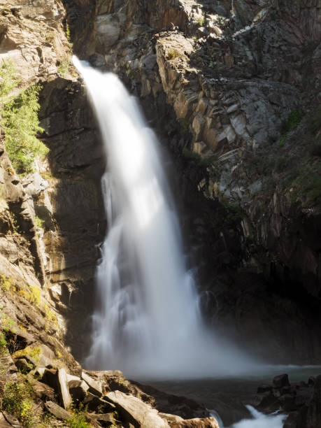 istock Waterfall in the mountains. Summer landscape. Wild nature 1092578046