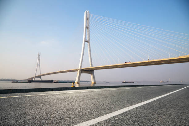 istock Nanjing Yangtze river bridge and urban highway 1092582920