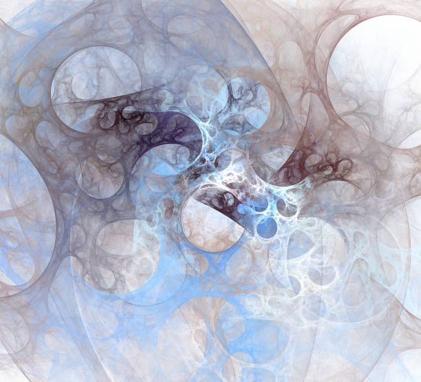 istock Abstract  background element on white. Dynamic illustration of curves and grids. Detailed fractal graphics 1092592764